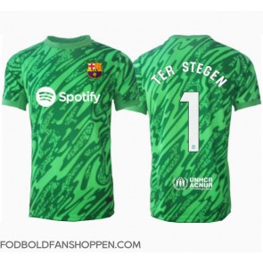 Barcelona Ter Stegen #1 Målmand Udebanetrøje 2024-25 Kortærmet